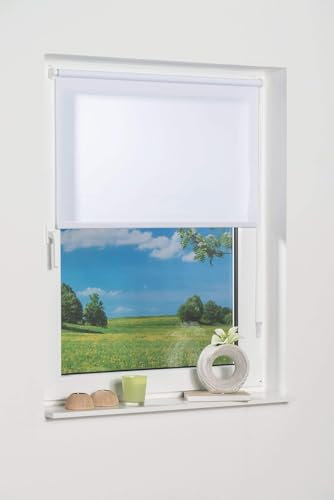 K-home Klemmfix-Minirollo, Weiß Tageslicht B55 x H150 cm