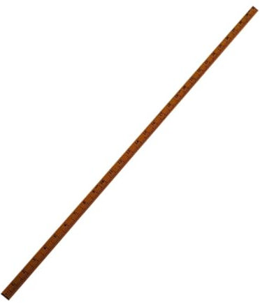 Colcolo Meterstab-Lineal, gerades Holzlineal, multifunktionales, modisches Design, metrisches Schneiderlineal, Messen für das Klassenzimmer, das Büro und das