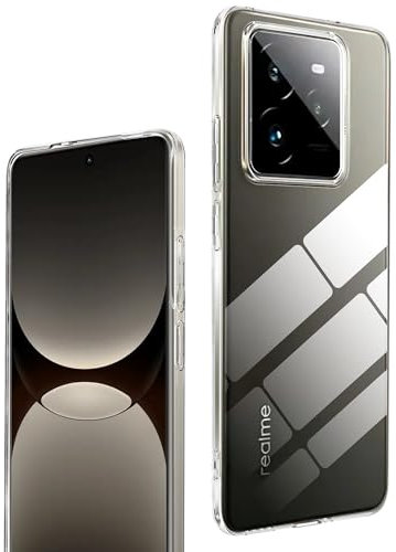 Rojeuinn Funda para Realme GT 7 Pro 5G Tacto Suave Tup Silicona,Anti-Arañazos Protectora Case función-Transparente