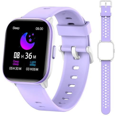 Kinder Smartwatch für Mädchen Jungen mit 19 Sportmodi,Fitness Aktivitäts Tracker mit Schlafverfolgung, Herzfrequenzmonitor,Schrittzähler,IP68 wasserdicht,Geschenke für Mädchen im Alter von 6-15 Jahren