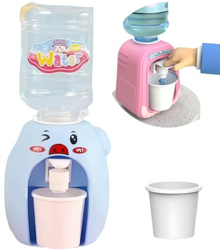 Mini Water Dispenser,Water Dispenser,Cold Water Dispenser,Mini Water Dispenser Machine,Simulation Drinks Dispenser with Tank Cup,Desktop Water Cooler Dispenser,Water Dispenser with Tap,Blue Pig