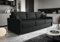 Friderik Ledersofa Avanti DL – Echtleder Couch mit Schlaffunktion & Bettkasten – XL Sofa 230 cm – Naturleder Madras, Klassisches Design, Komfortabel & Robust (Schwarz)