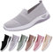 Scarpe da Passeggio da Donna Slip on Basse con Supporto per Arco Sneakers da Casa in Mesh Antiscivolo Ortopediche Casual Sneakers Estive Camminare Shoes da Ginnastica Tennis Barca Scarpe per Diabetici