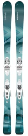 Head e.Pure Joy Alpine Ski mit Joy 9 Gripwalk-Bindungen (Silber/Grau, 148 cm)