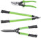 KADAX Bypass-Schere, Astschere und Heckenschere mit rutschfesten Griffen, Gartenschere mit Antihaftbeschichteten Klingen, Gartenwerkzeuge (3er Set: 21cm + 56cm + 61cm)