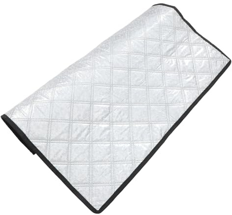 MAGICLULU Alluminio Copertura per Congelatore Pozzetto 1 Pezzo, Argento | Schermo Anti-uv, per Giorni di Forte Calore, Uso Interno, per Mini Frigorifero e Gelato