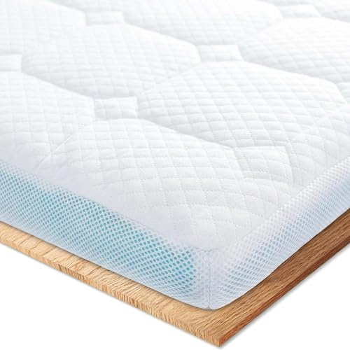 EGOHOME Matratzen Topper 100x200 | 7 Zonen ergonomisch Matratzentopper | 7cm Höhe Matratzenauflage 100x200cm mit Öko-TEX Zertifiziert für Boxspringbett Taschenfederkernmatratze Schlafsofa
