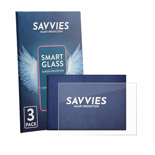 Savvies 3 Stück Panzer Schutz Glas für CrossControl CCpilot V700 9H Schutzfolie HD Klar, Blasenfrei, Anti-Fingerabdruck, Stoßfest, Displayschutz