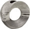 GILDE Moderne Vase Keramikvase Tischvase Dekovase Vase mit Loch grau silber, 23x9x22 cm