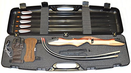 Ragim Wildcat Plus Recurvebogen Einsteigerset mit Koffer, Rechts- und Linkshandbogen, 28 lbs, 56