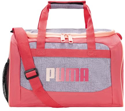 PUMA Girls Evercat Transformation JR Duffel Bags, Grey/Pink, One Size
