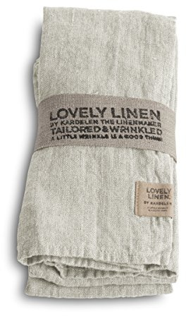 Lovely Serviette Leinen Light Grey (1 Stück)
