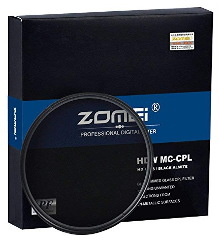 Zomei 72 mm HD 18 Schichten Super Slim Multi-Coated Zirkular-Polarizer CIR-PL CPL Objektivfilter