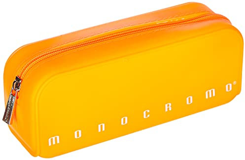Pigna, Astuccio Bustina in morbido Silicone, Monocromo FLUO, Colore Arancio, Confezionato singolarmente