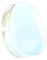 beyoutifulthings Ohr-Plug Tränen-Tropfen Opal-Stein Ohr-Piercing Ohr-Schmuck Ohr-Tunnel Double Flared Sattel-Verschluss 10mm
