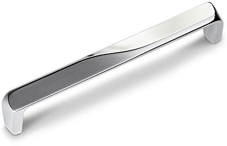 SOTECH 5 Stück Möbelgriffe Movedi BA 160 mm Chrom poliert Türgriffe aus Metall massiv