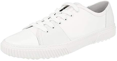 Prada Herren Weiss Leder Sneaker 4E3058 43 EU/UK 9