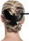 Haarnadel mit schwarzem Rabe, Haarspange Krähe, Metallhaarnadel Rabe, Gothic Haarschmuck für Frauen, Halloween Haarspangen Fledermaus Haarnadel (Krähe)