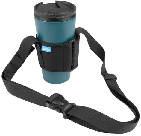 Xxerciz Porte-bouteille d'eau universel pour bouteille d'eau Yeti, Rtic, Ozark Trail avec bandoulière réglable pour la marche, la randonnée, le camping