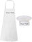 Conjunto de delantal y gorro de chef personalizado, delantal con peto ajustable para la cocina, delantal personalizado para agregar nombre para hombres y mujeres