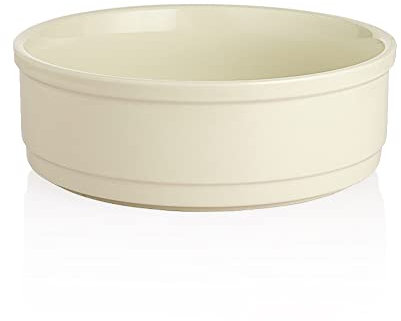 Sweejar Ceramic Dog Bowls, Dog Food Dish for Large Dogs and Cat, Heavy Duty Porcelain Pet Bowl for Canned Food and Water 78 Fl Oz （White）