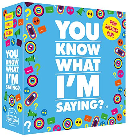 Hygge Games You Know What I´m Saying? Word Ratespiel by, Blue, Box Size 14.5 x 14.5 x 4.6 cm