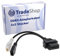 Trade-Shop OBD2 II 16pin Diagnose Adapterkabel 2 x 2 kompatibel mit Audi 80 B3 B4 Cabrio Coupe 100 C4 A6 C4, Seat Toledo, VW Polo Golf II III