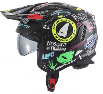 UFO PLAST Casco Sharatan Jet UFO Graphic L