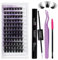 Lashes Extension Cluster Wimpern Lash Extensions Set Cluster Wimpern DIY Lash Extension Set Lash Extensions Lash Cluser Set Cluster Lashes Bond and Seal(C3-D Curl)