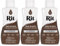 Rit Dye - Tinte líquido para telas de 8 onzas para ropa, decoración y manualidades, color marrón oscuro (paquete de 3)