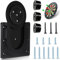 tlidfgeo Dart Board Wandhalter Set U-Nut Dartscheibe Halterung mit Bandmaß Wandhalter für Dartboard Dartscheiben Halterungen für Steeldartboards Bristle Board Wände Türen Schränke (Schwarz)