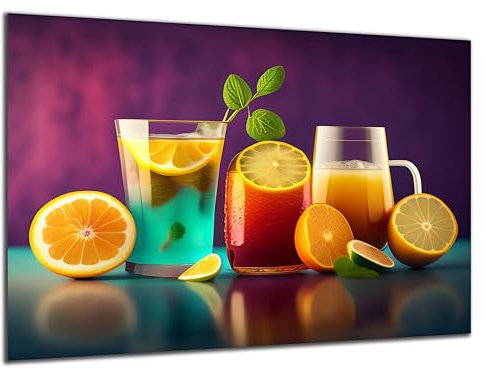 Munera Design - Bild 56x84 - Citrus Cocktails - Wand-Bilder Küche Ess-Zimmer