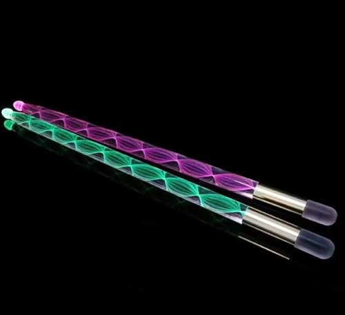 Luminexia Luminous Drumsticks 5A Drums Stick,LED Light Up Drum Sticks,Bright Light Up Drum Sticks,Acryl Luminous Drumsticks,in der dunklen Bühne Performance Luminous Drumsticks