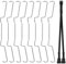 Xiatiaosann Hebillas para ventilador de disipador térmico de CPU, hebilla de alambre de 9 cm, soporte de clip de fijación tipo gancho inferior con divisor PWM (paquete de 8)