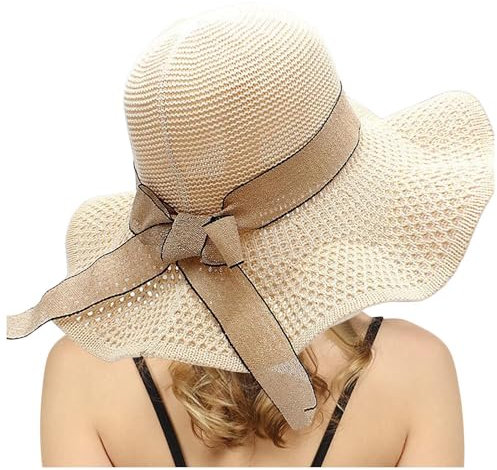 Chapeau Femme Soleil Chapeau Mariage Femme Chapeau Femme Chic Chapeau Anti UV Femme de Plage Vacance Casquettes, Bonnets et Chapeaux Femme Chapeaux Cérémonie Organza Bob Femme Ete Été Légère