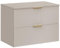 Lomadox Badezimmer Waschtischunterschrank 80cm, in Kaschmir, mit 2 Softclose-Schubladen