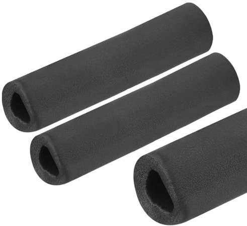 QUARKZMAN 2 x 0.25m Rohrisolierung Schaumstoff, Durchmesser 32mm Isolierstärke 9mm Heizungsrohr Verkleidung für Fitnessgeräte, Rohre, Handhaben (Schwarz)