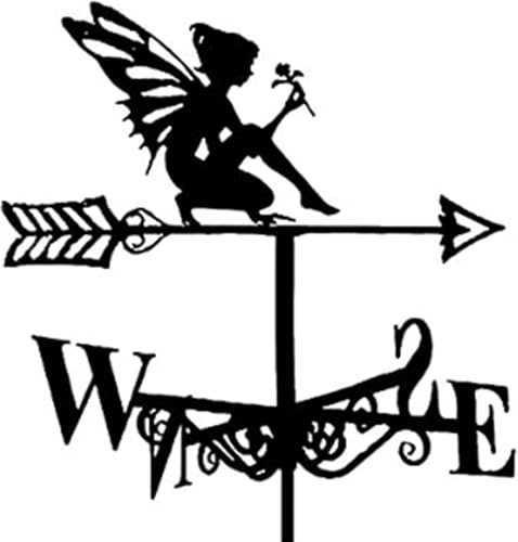 an Angel Girl Wetterfahne | Windrad dekorativer Gartenstecker | Engel Garten Wetterfahne