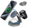 BingoHive Cargador Inalámbrico 3en1 Rotación 360° para iPhone Apple Watch AirPods estacion de Carga Apple Plegables Base Cargador iPhone 12-16 y Apple Watch 10 - Aleación de Zinc 10W Carga Rápida