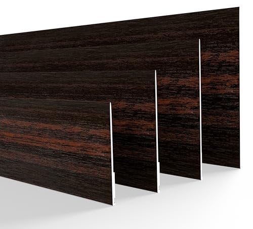 DQ-PP FENSTERLEISTE – 15m Länge – 60mm Breite – 1,5mm Stärke – Mahagoni – Flachleisten Kunststoffleisten Profileleisten Abschlussleisten