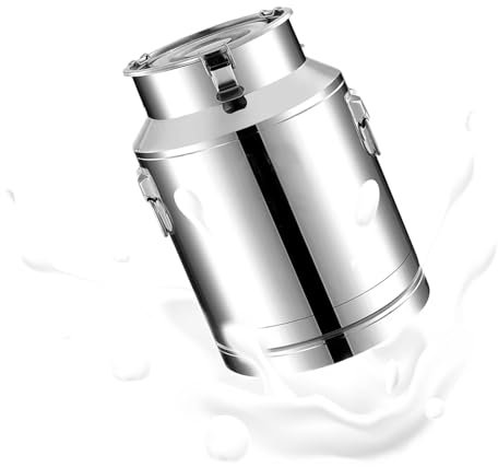 KELUNIS Milchkanne Milcheimer Hochleistungs Milchkanne Flüssigkeitsbehälter Milchtransportkanne für Küche Restaurant Party,20L