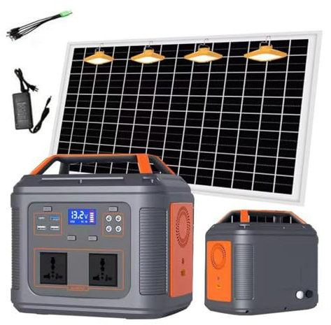 Rexhan 300W Portable Power Station, LiFePO4 Battery, Mobile Battery Power, Solar Generator, Emergency Outdoor Power, 50W Solar Panel, 2025 Version, 240V AC Outlet, RVs, Camping, Outdoor, USB-C (300W)