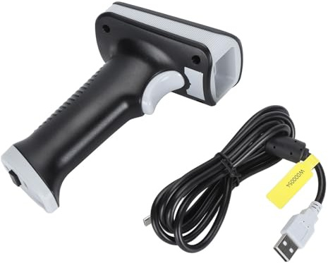 Fyearfly HS1 Pro UHF Lecteur de codes-barres 1D 2D avec Bluetooth 2,4 G et USB, collecteur de données portable pour inventaire d'entrepôt et vente au détail, pour Windows, Mac OS, iOS et Android