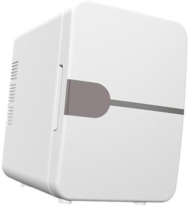 rongweiwang Mini mini-frigo portable 4L pour vos produits de beauté, boissons, cosmétiques et maquillage. Idéal pour la maison et les déplacements, Blanc