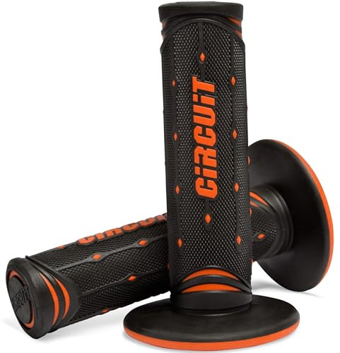 CIRCUIT Equipment MA0042-219 Motorradgriffe Jupiter, Schwarz/Orange
