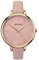 Sekonda Women's 40mm Analogue Rose Gold 3 Hand Quartz Watch with Patterned Pink Dial and Dusty Pink Strap with Rose Gold Buckle and Mineral Glass