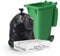 100x 240L Black Wheelie Bin Liners - Refuse Sacks | HEAVY DUTY | 15kg Capacity- 140 Gauge, 35 Micron Waste Recycling Rubbish Dustbin Bags | Domestic & Commercial Use