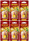 AREON Fresco Auto Vanille Duft Glas Duftflakon Set Flakon Holz Hängend Anhänger Spiegel Gelb 4ml (Pack x 6)