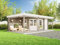 Alpholz Gartenhaus Johanna-40 Plus aus Massiv-Holz, Gerätehaus mit 40 mm Wandstärke, Garten Holzhaus inklusive Montagematerial, Geräteschuppen Größe: 714 x 402 cm, Flachdach