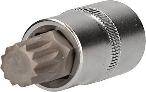 BRILLIANT TOOLS BT022936 Douille denture multiple 1/2, longueur 55 mm, M14 [Powered by KS TOOLS]